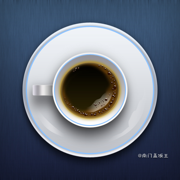 PhotoShop繪制逼真質感裝有咖啡的杯子技巧 三聯教程