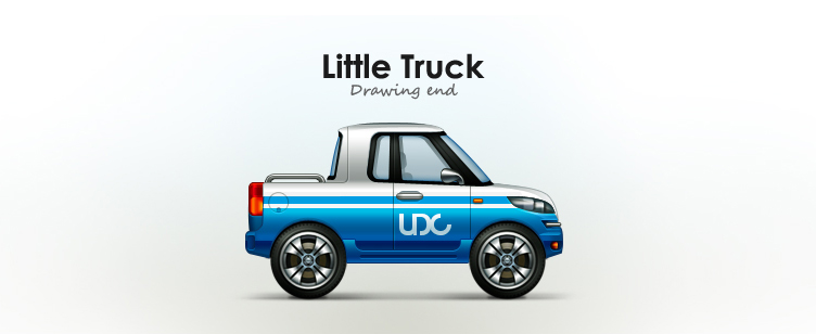 PhotoShop繪制Little Truck質感小皮卡車圖標過程 三聯教程