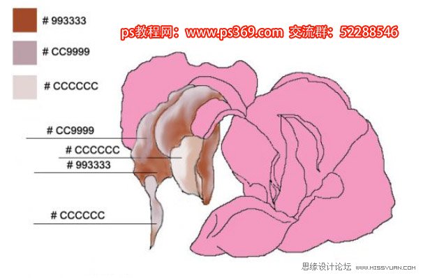 Photoshop繪制母親節康乃馨教程,PS教程,思緣教程網