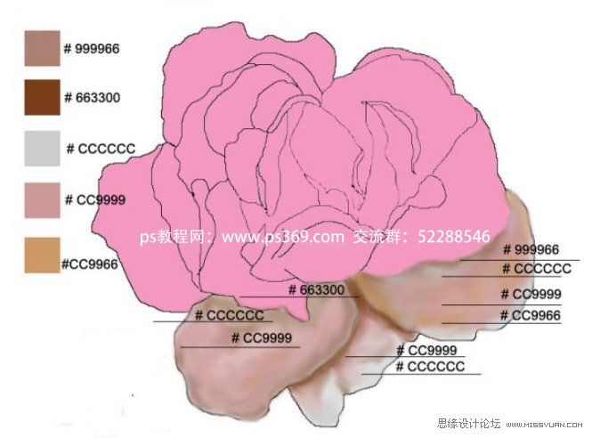 Photoshop繪制母親節康乃馨教程,PS教程,思緣教程網