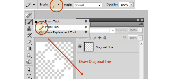 Giving the Button a Diagonal Line Pattern