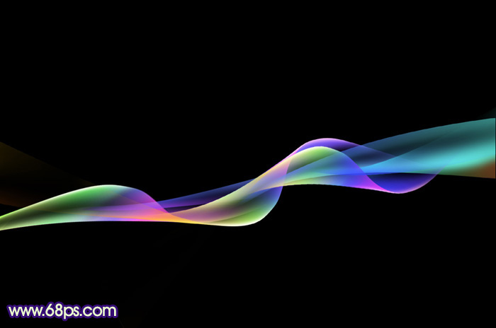 Photoshop繪制一段非常絢麗的彩色光束 三聯
