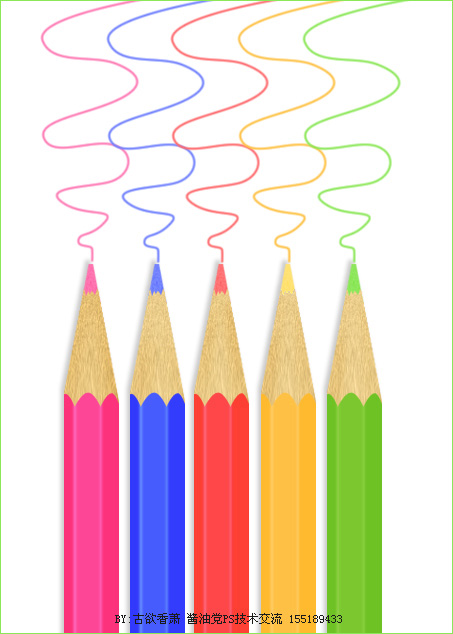 PhotoShop繪制彩色鉛筆插畫效果教程 三聯