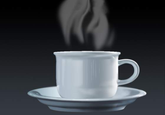 Photoshop繪制冒著熱氣的咖啡杯 三聯教程