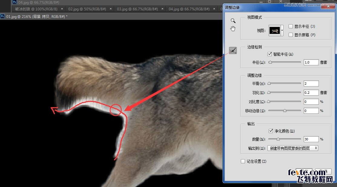 Photoshop合成從冰雪中沖出的狼特效,PS教程,素材中國