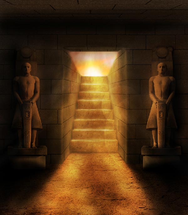 PS合成古老神秘的埃及古墓 三聯