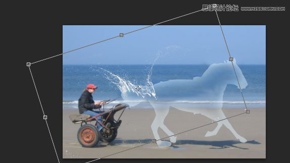 Photoshop合成創意的飛奔水馬教程,PS教程,思緣教程網