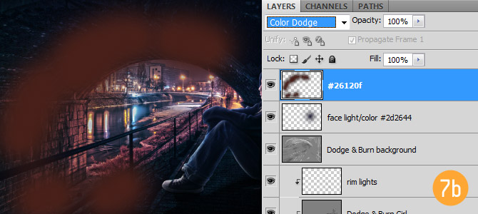 7b color 2 在Photoshop中合成非常唯美的女孩與橋夜景圖