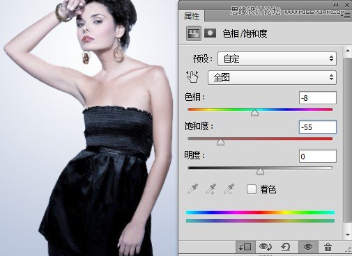 Photoshop設計創意風格的水墨美女效果,三聯