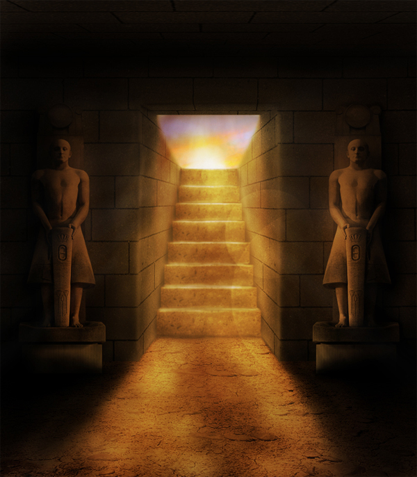 Photoshop設計恐怖氣氛的古埃及墓穴技巧 三聯