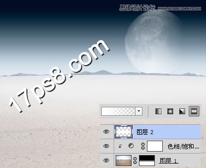 Photoshop合成外星球上雪地裡爬行的犀牛,PS教程,思緣教程網