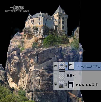 ps照片合成-合成懸崖上的城堡