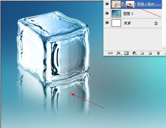 Photoshop巧用濾鏡制作出清涼的冰塊效果,破洛洛