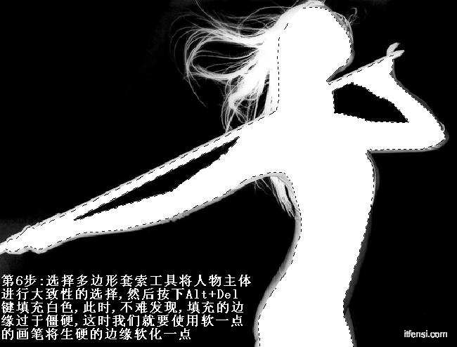 PS通道摳圖，摳出清純舞劍美女8