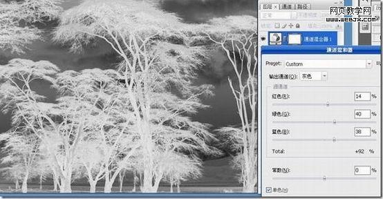 photoshop摳圖教程-利用反相操作摳出復雜樹木