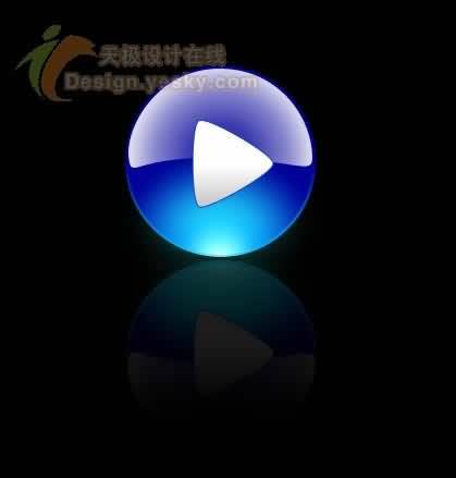 Fireworks設計水晶質感的Media Player 播放器圖標  三聯