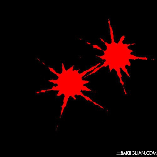 Fireworks濾鏡模擬滴濺油漆斑點效果 三聯