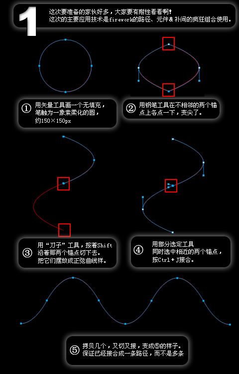 fireworks打造超酷炫光 三聯網 FIREWORKS教程