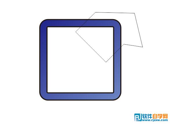 CorelDRAWX6制作方形剪頭圖標教程_軟件自學網