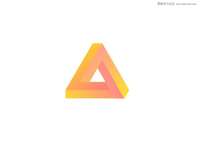 CorelDraw制作立體創意的企業三角形標志 三聯