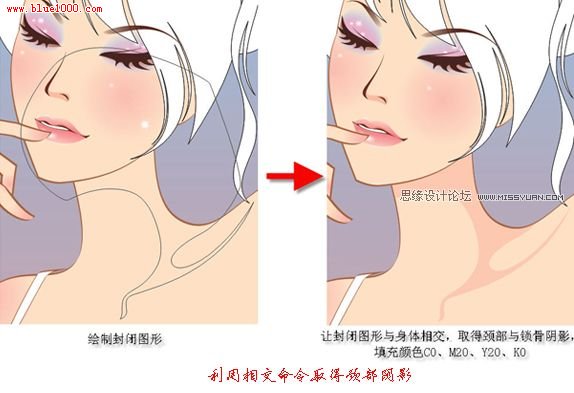 CorelDraw繪制漂亮的矢量MM教程