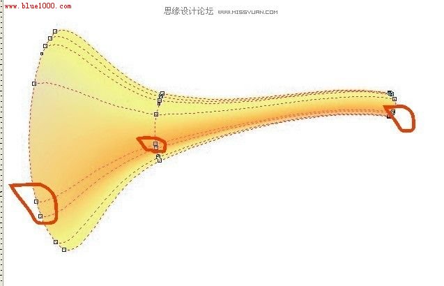 CorelDraw教程：用網格工具畫個可愛卡通唢吶