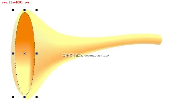 CorelDraw教程：用網格工具畫個可愛卡通唢吶