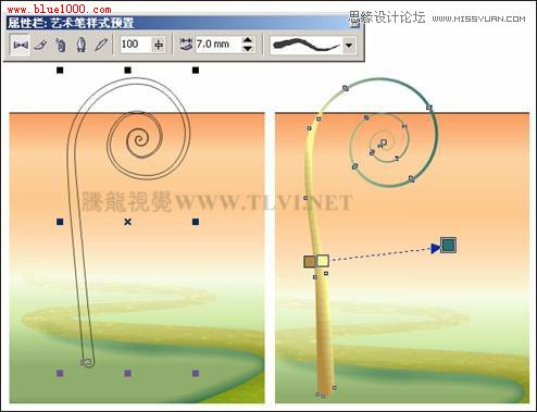 CorelDraw彩色鉛筆繪制美麗的卡通通話故事,PS教程,思緣教程網