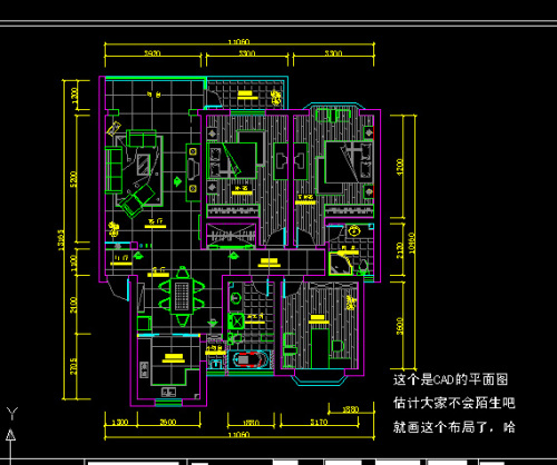 用Coreldraw制作室內裝修彩色平面圖  三聯