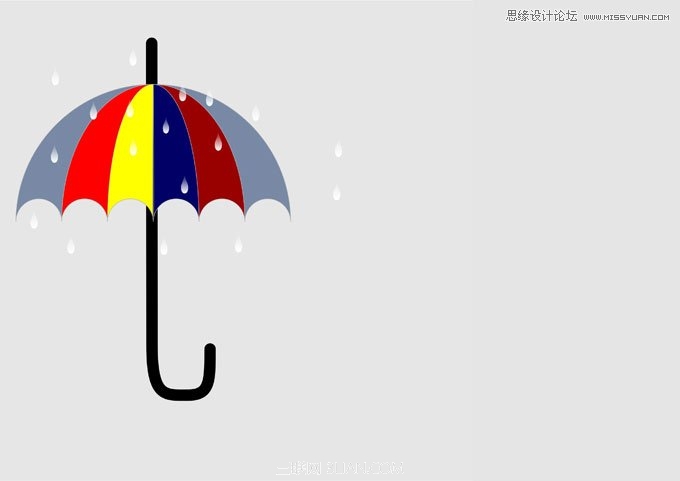 CorelDraw制作漂亮的小雨傘教程, 三聯