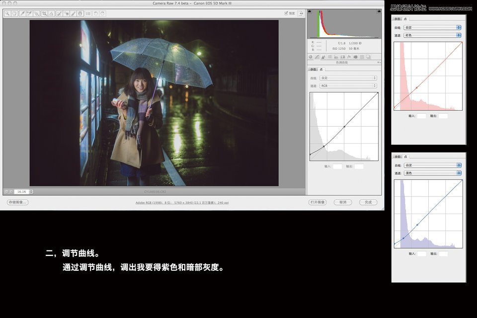 CameraRaw調出雨夜外景驚艷的冷色效果,PS教程,思緣教程網