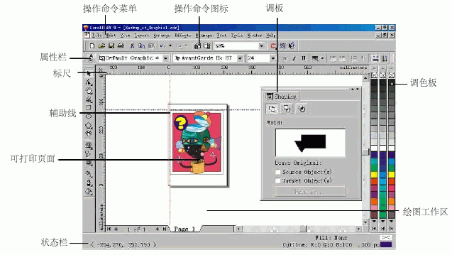 CorelDRAW工作界面介紹   三聯