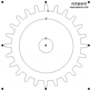 CorelDRAW實例教程：繪制立體齒輪-網頁教學網