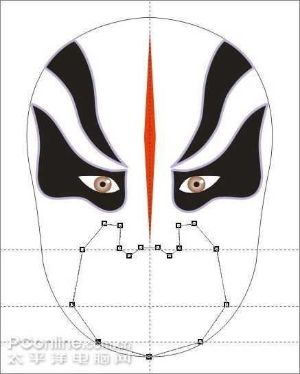 Coreldraw打造民族遺產京劇臉譜(4)