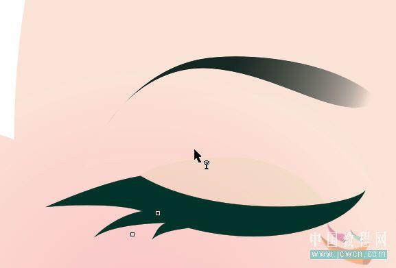 CorelDRAW鼠繪教程：唯美黑玫瑰人物插畫(3)