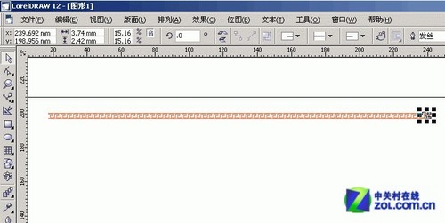 CorelDraw實例教程：藝術畫筆制作邊框教程 