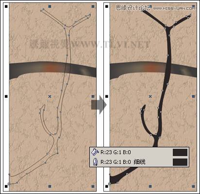 CorelDRAW教程之畫中國風梅雀圖教程,三聯