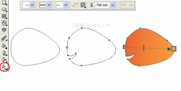 Coreldraw繪制海底總動員小魚Nemo