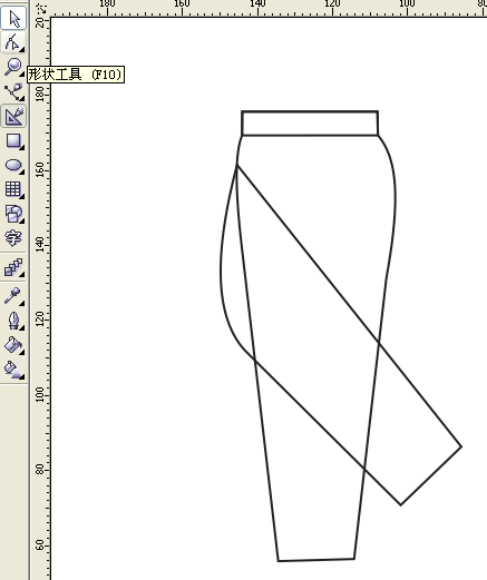 CorelDraw 12打造休閒褲（圖三）