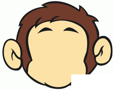 CD11繪制小猴頭像（圖二十三）