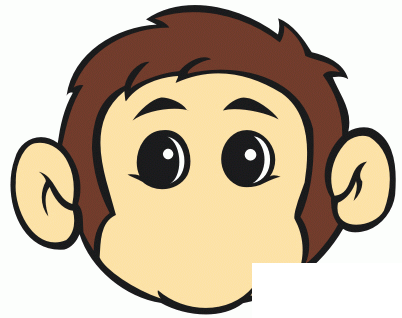 CD11繪制小猴頭像（圖二十五）