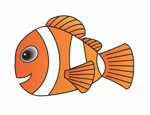Coreldraw繪制小魚Nemo 三聯