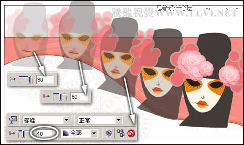 CorelDRAW設計創意風格的臉譜和藝術字教程,三聯