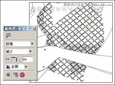 CorelDRAW繪制半調圖案背景前的摩登少女,三聯