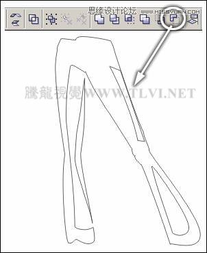 CorelDRAW繪制半調圖案背景前的摩登少女,三聯