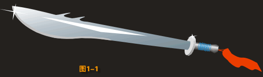 corelDRAW精彩實例制作：刀的制作 三聯