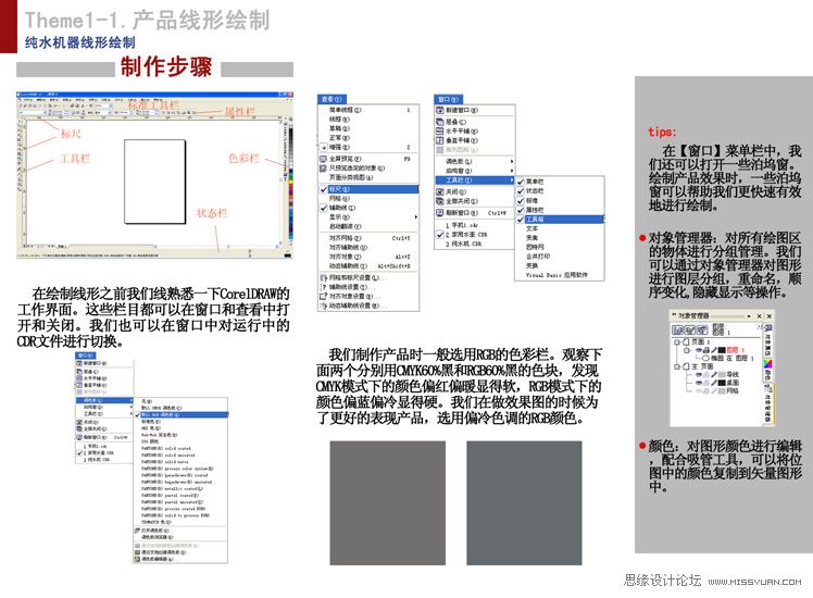 CorelDRAW工業設計教程之產品勾線 三聯