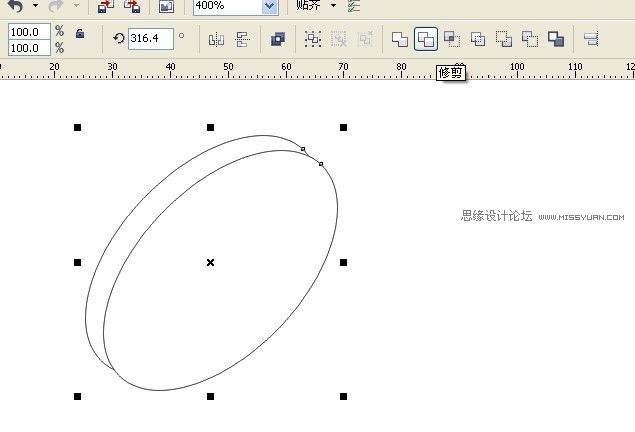 Coreldraw簡單制作質感的圖標,三聯