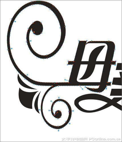 CorelDRAW X3打造母親節藝術字