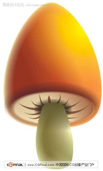 CorelDRAW繪制可愛的卡通蘑菇與花朵